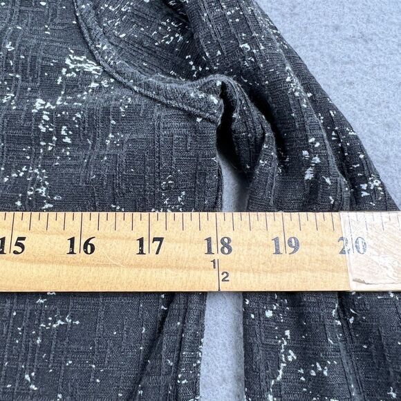 Parsley and‎ Sage Black Red Textured Long Sleeve Collared Button Front Jacket S - Picture 7 of 16